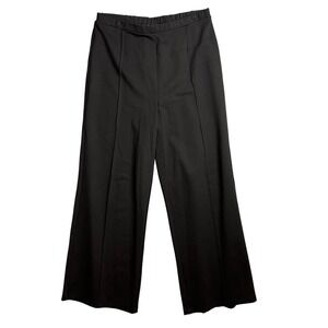 Halogen Wide Leg Pants Plus Size 1 (1X)‎ Black Pull On Casual Career Comfort